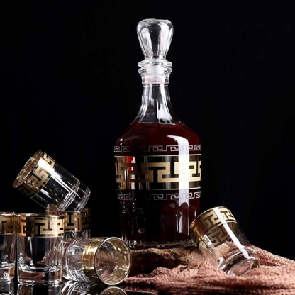 Gold Shot Decanter Set