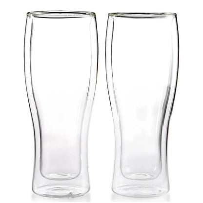 Double Wall Beer Glass (Pack Of 2)