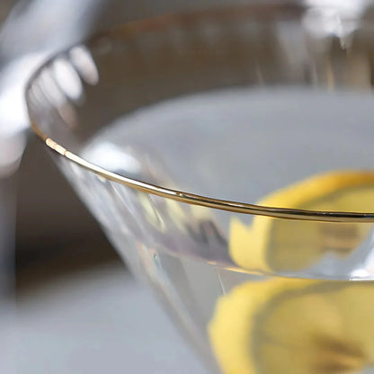 Gold Rim Martini (Set Of 2)