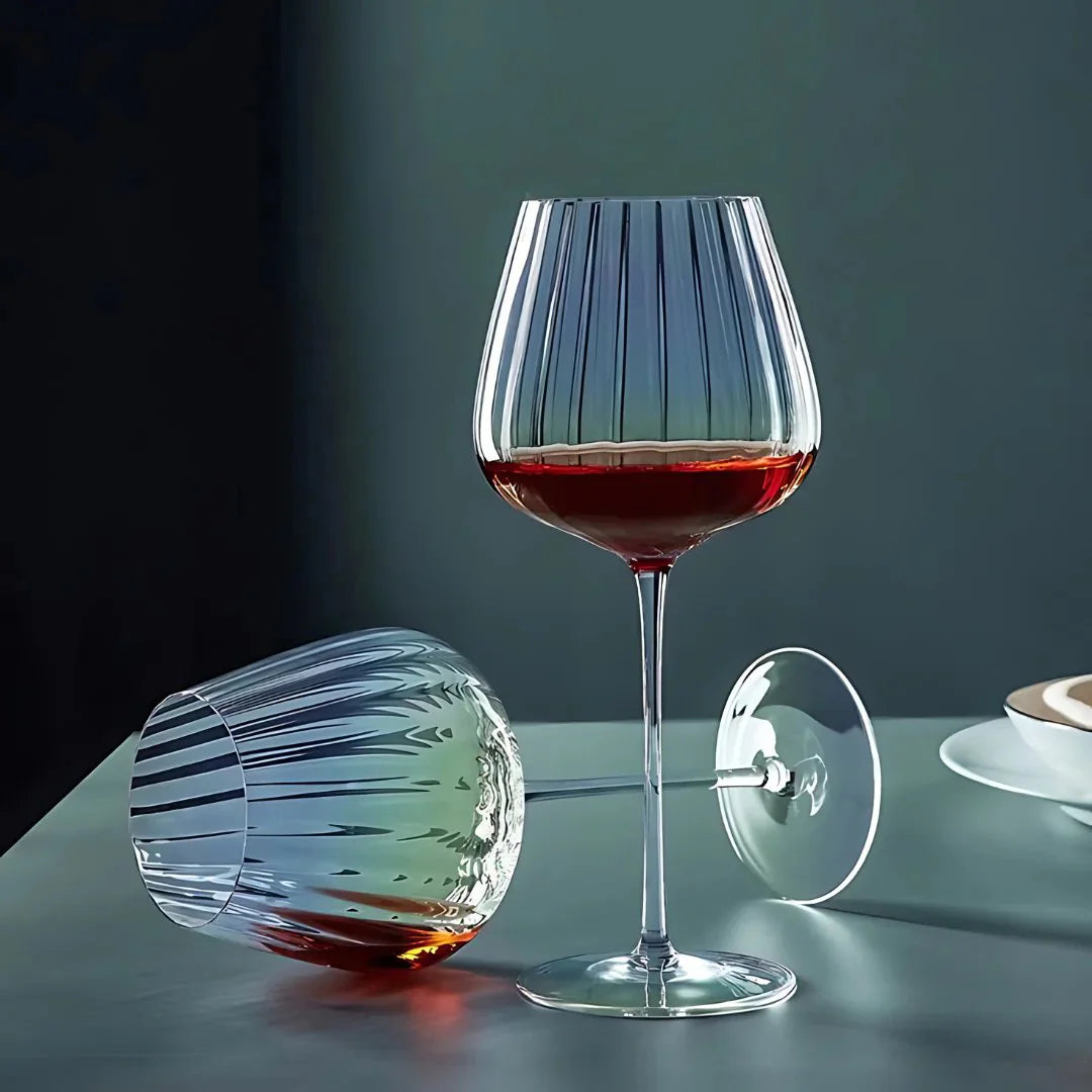 Ribbed Wine Glass (Pack Of 4) - Made Of Imperial Crystal