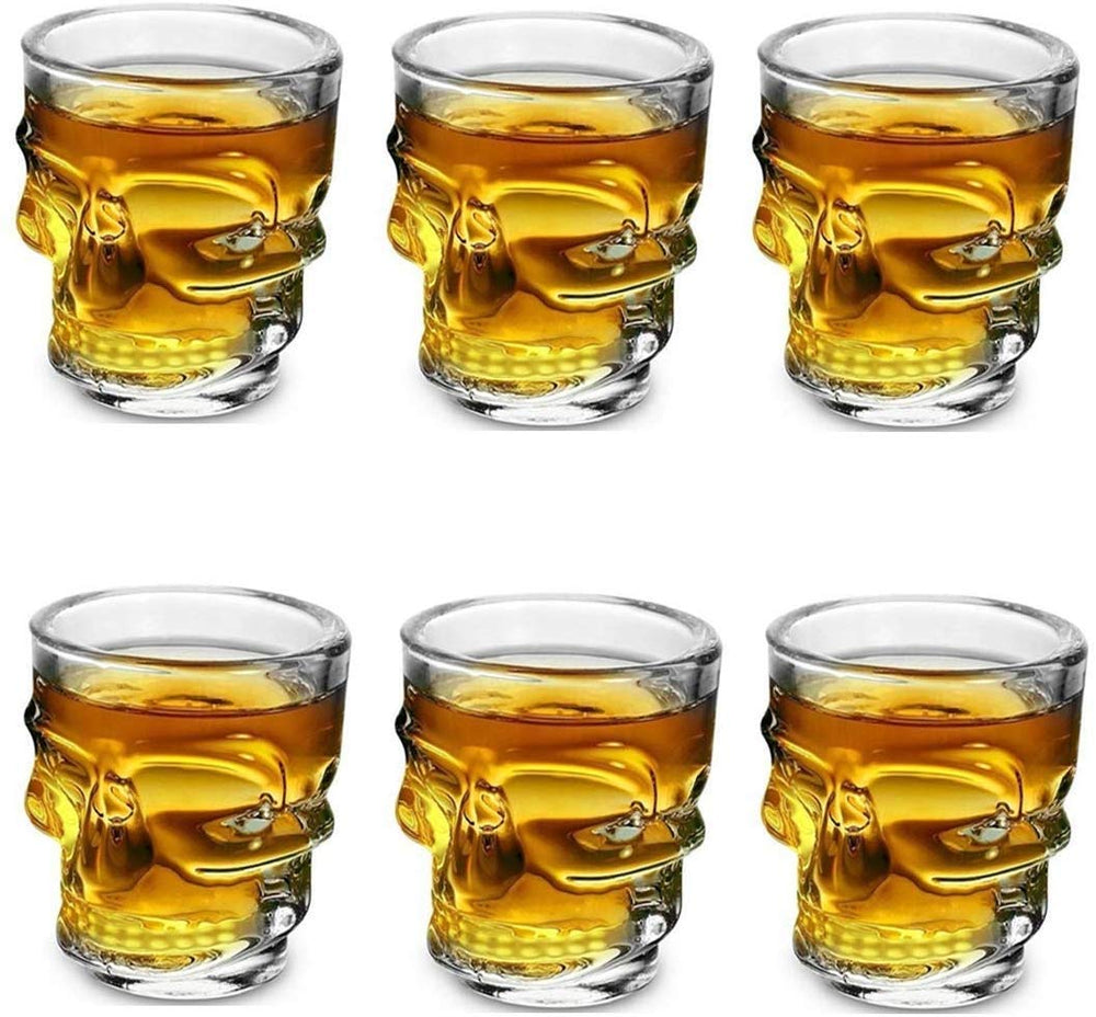 Skull Shot Glasses Set - Stylish Glassware for Shot Lovers
