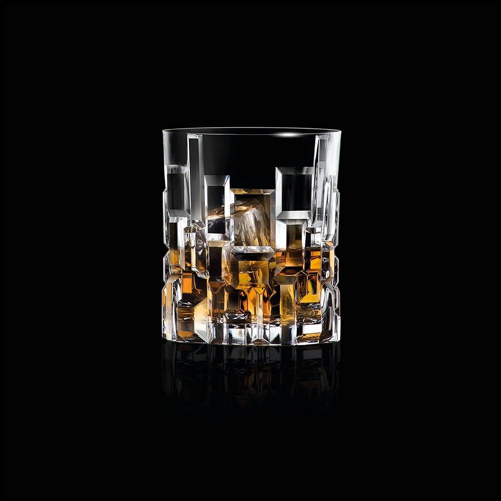 Crystal Cut Whiskey Decanter Set (Pure Crystal) - 1 Decanter And 6 Glasses