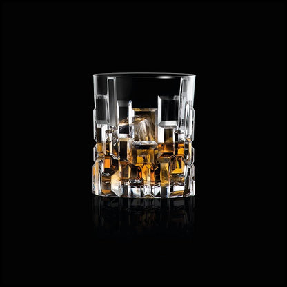 Crystal Cut Whiskey Decanter Set (Pure Crystal) - 1 Decanter And 6 Glasses