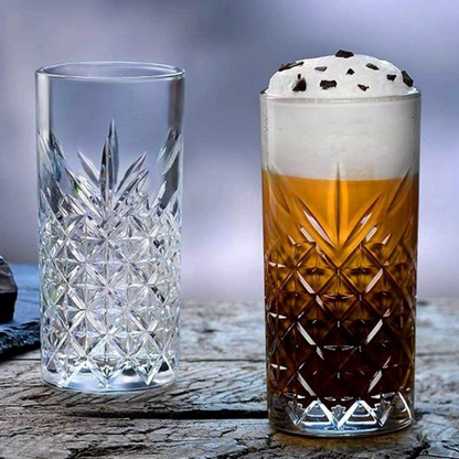 Vista Crystal Hi Ball Glass - Set Of 6 - Made In Italy
