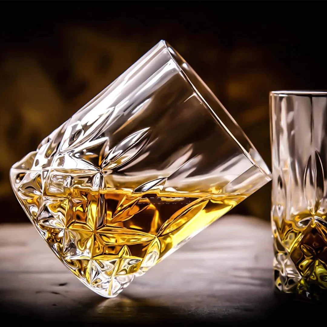 The Senior’s Crystal Whiskey Glass - Set 0f 6 - Made in Slovakia