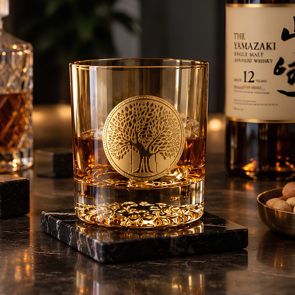 Crystal Bonsai Whiskey Glass Set of 6 for Japanese Whiskey