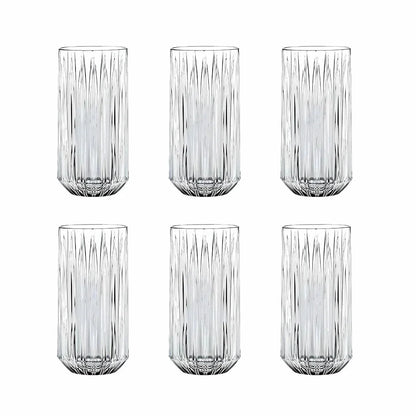 Ribbed Hi-Ball Glass (Set Of 6)
