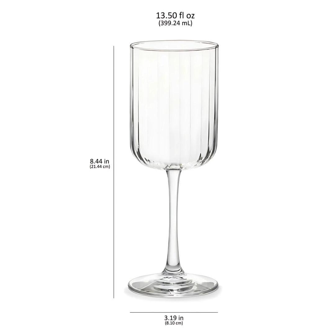 Lume Crystal Wine Glass - Set Of 6