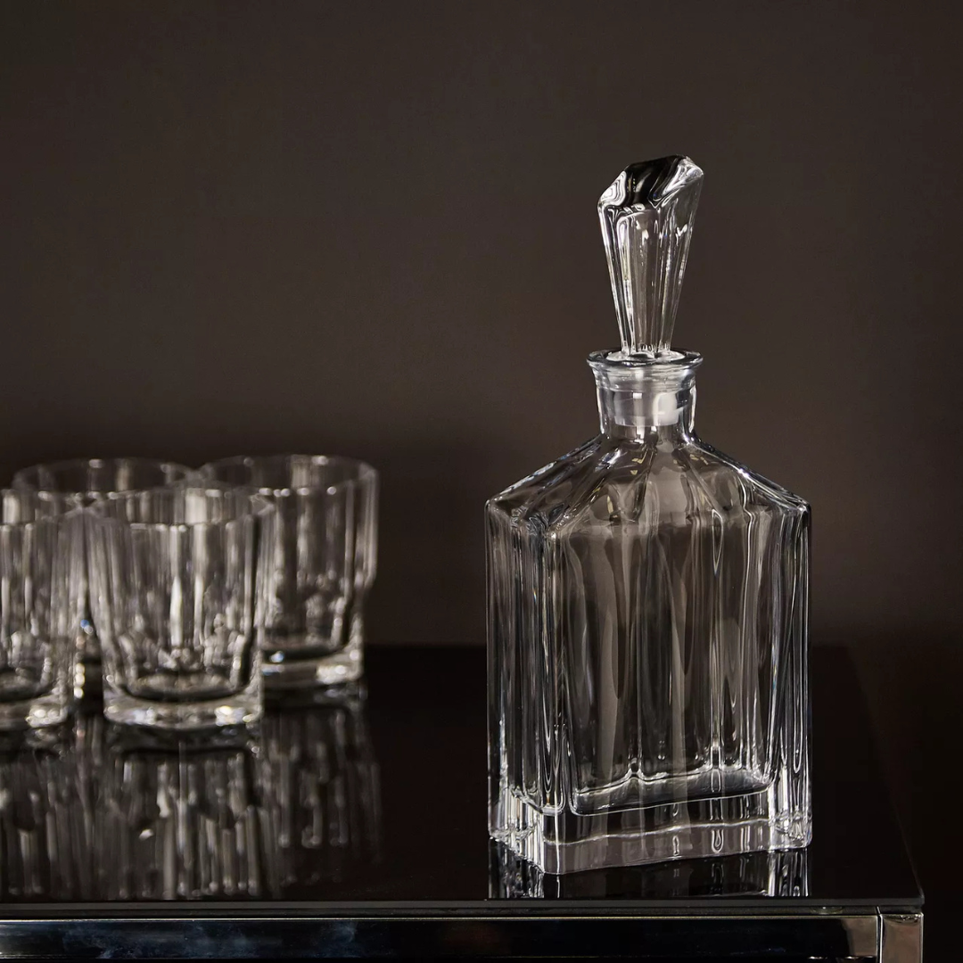 Aspen Crystal Decanter Set - Made With Sapphire Crystal