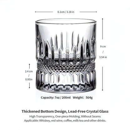 Grode Heavy Base Whiskey Glass - Set Of 6 -Heavy Crystal