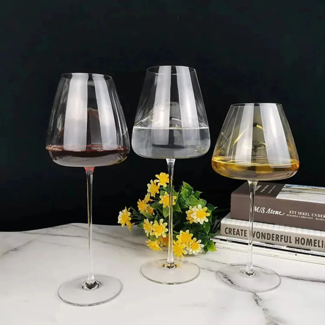 Timeless Wine Glass - Long Stem - Made Of Sapphire Crystal - 28cm Long