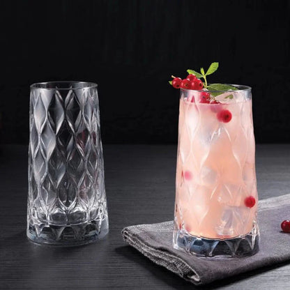 Leafy Hi Ball Glass (Made In Turkey) (Set Of 4)