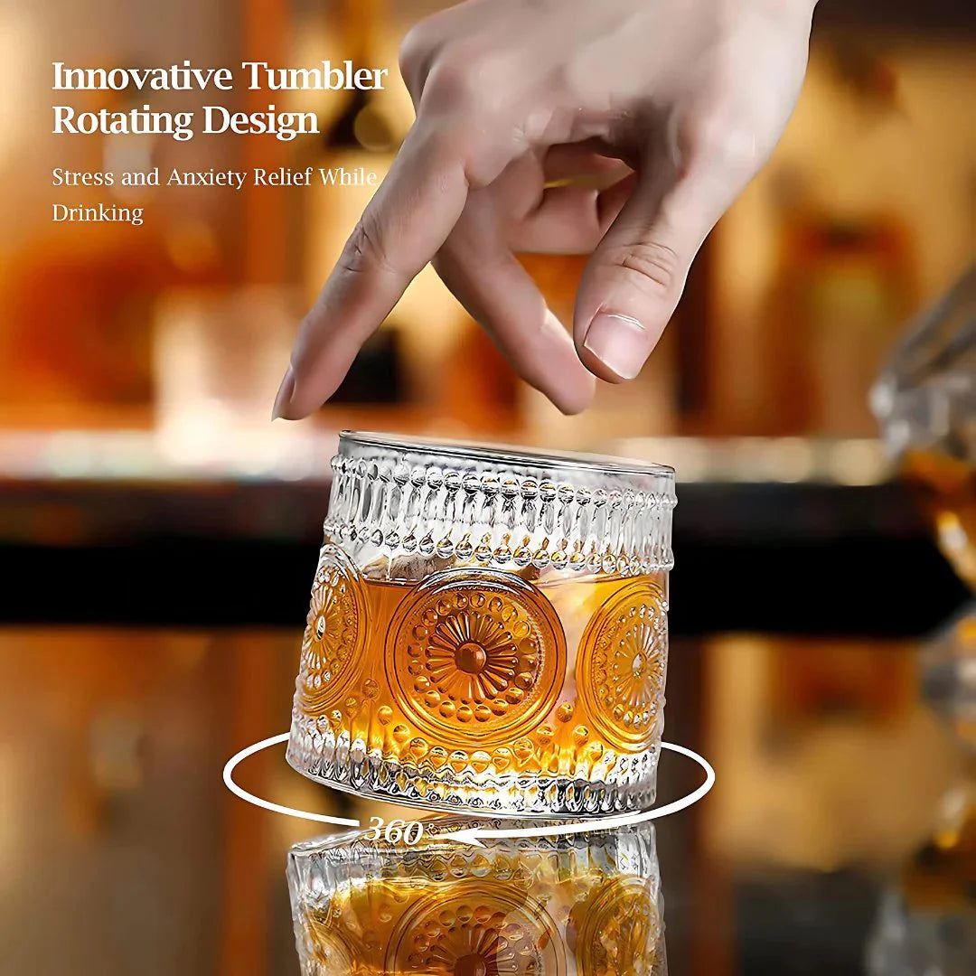 Embossed Revolving Glass