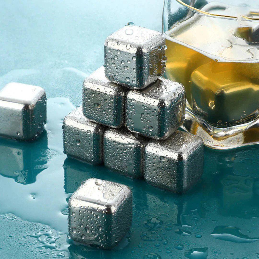 Whiskey Chilling Stones With Tong