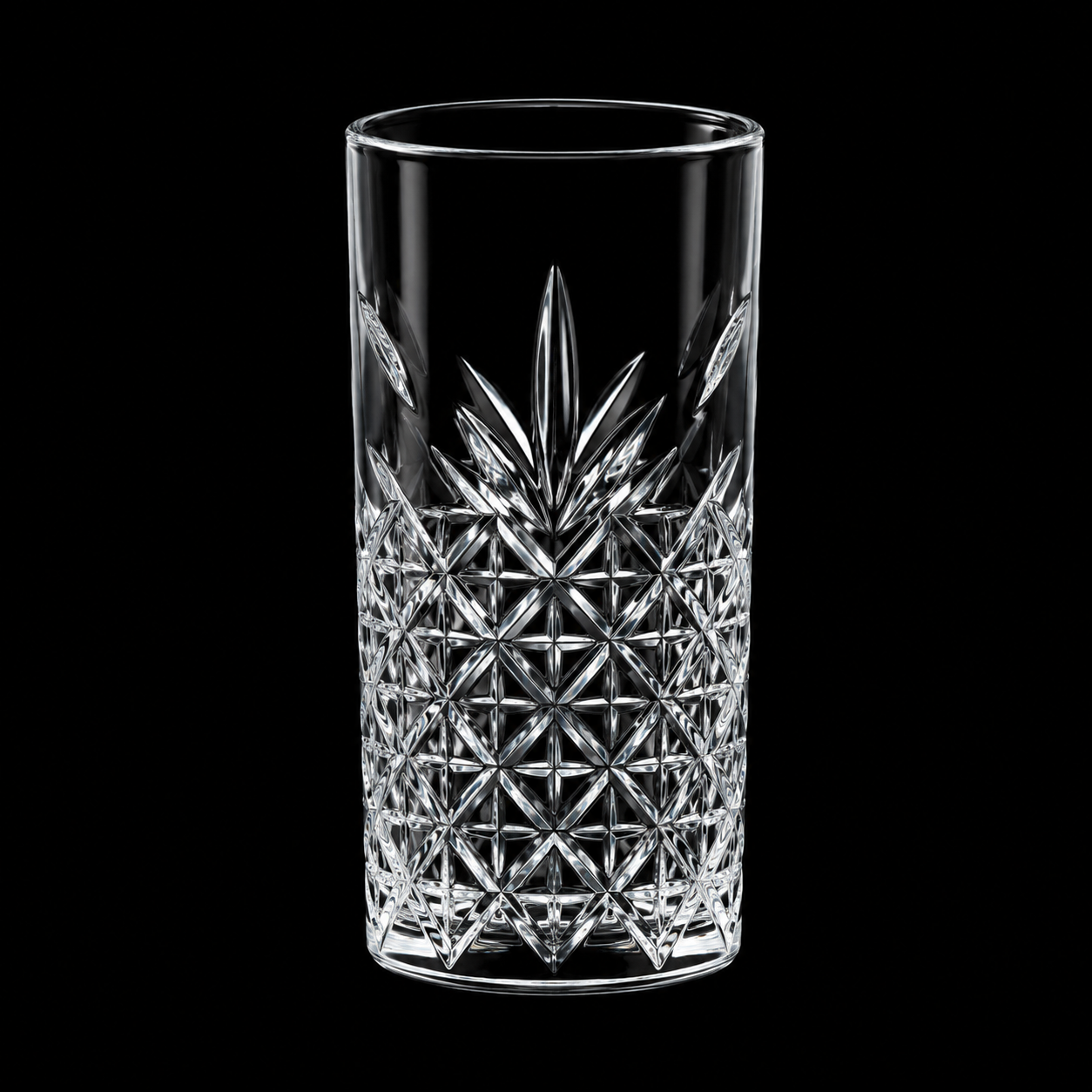 Vista Crystal Hi Ball Glass - Set Of 6 - Made In Italy