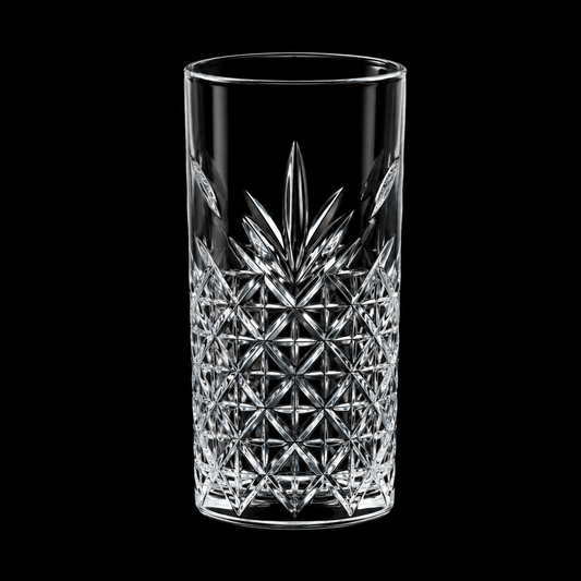 Vista Crystal Hi Ball Glass - Set Of 6 - Made In Italy