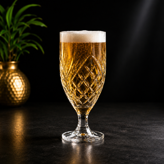 Crystal Beer Glass (Pack Of 6) - Made in Italy