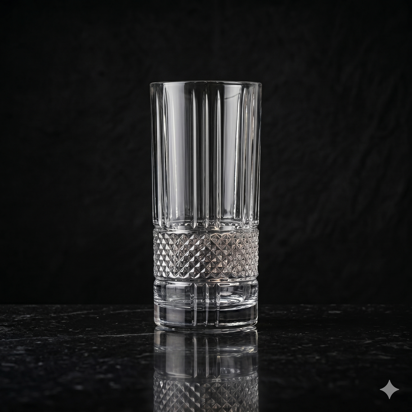 Quirky Crystal Hi Ball Glass – Set of 6 | Made in Italy