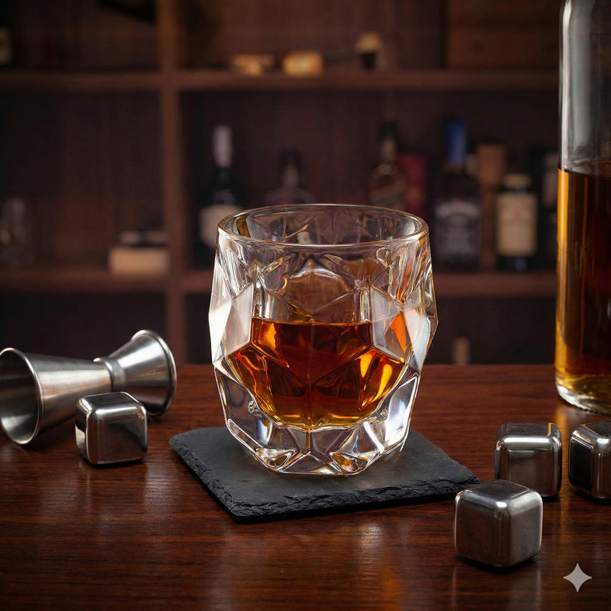 Diamond Hearth Whiskey Glass - Set Of 6 - Pure Crystal