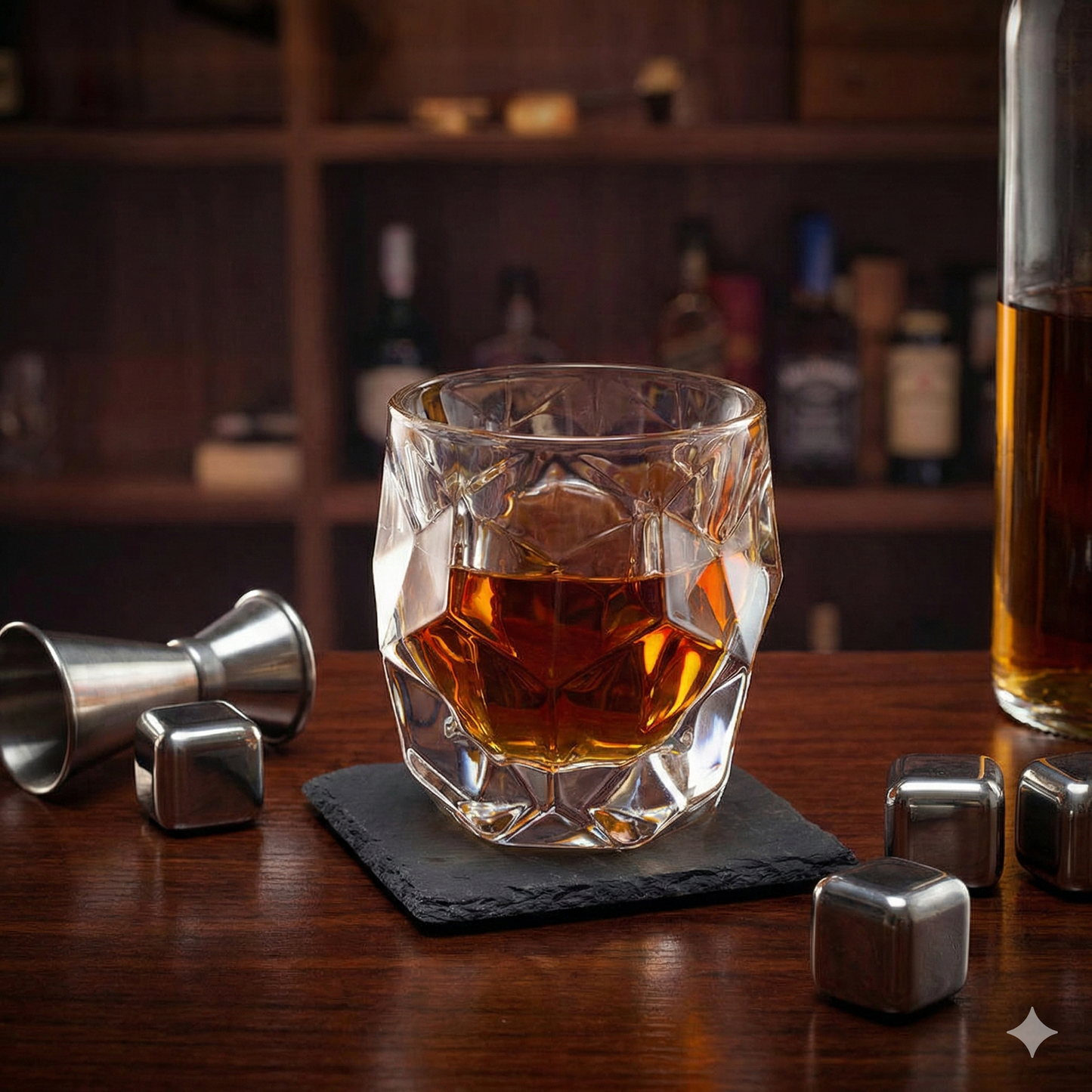 Diamond Hearth Whiskey Glass - Set Of 6 - Pure Crystal