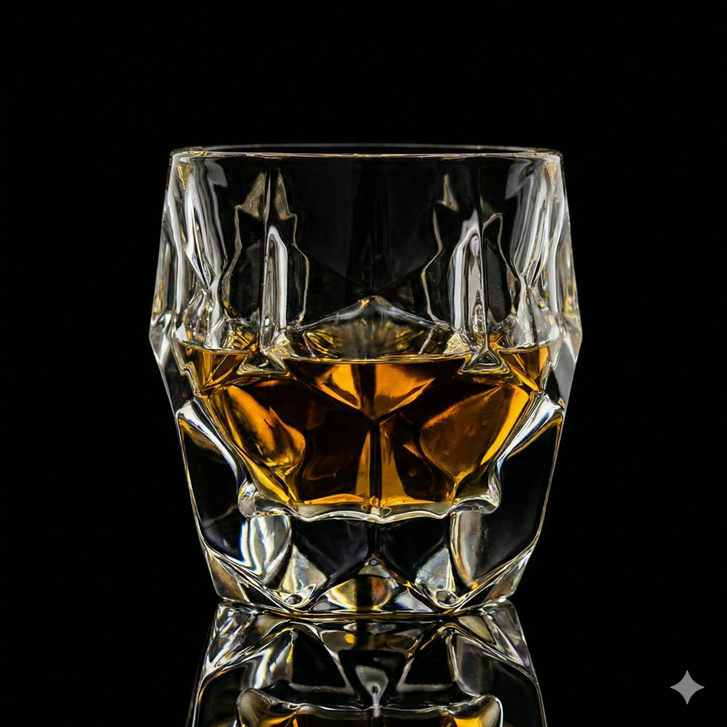 Diamond Hearth Whiskey Glass - Set Of 6 - Pure Crystal