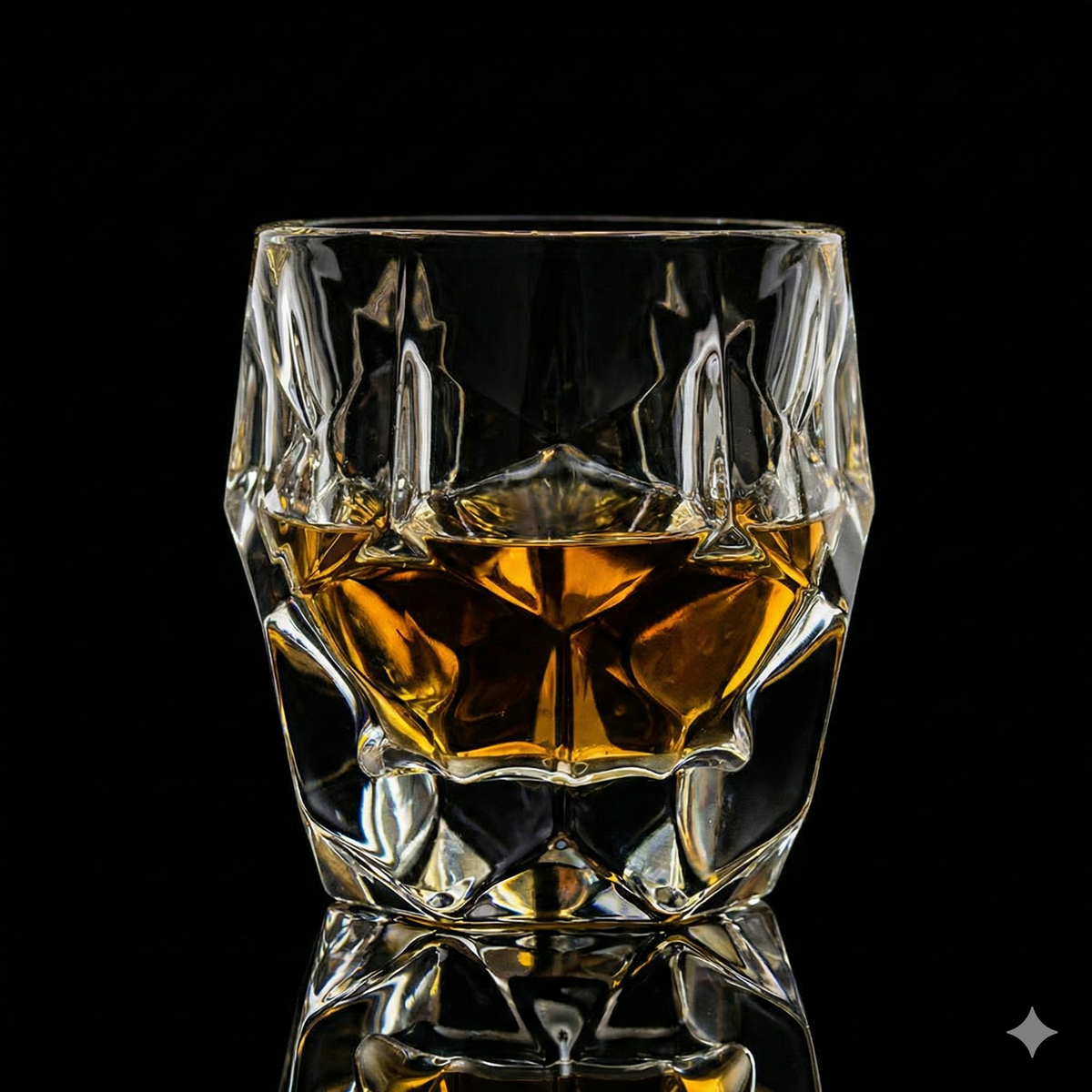 Diamond Hearth Whiskey Glass - Set Of 6 - Pure Crystal