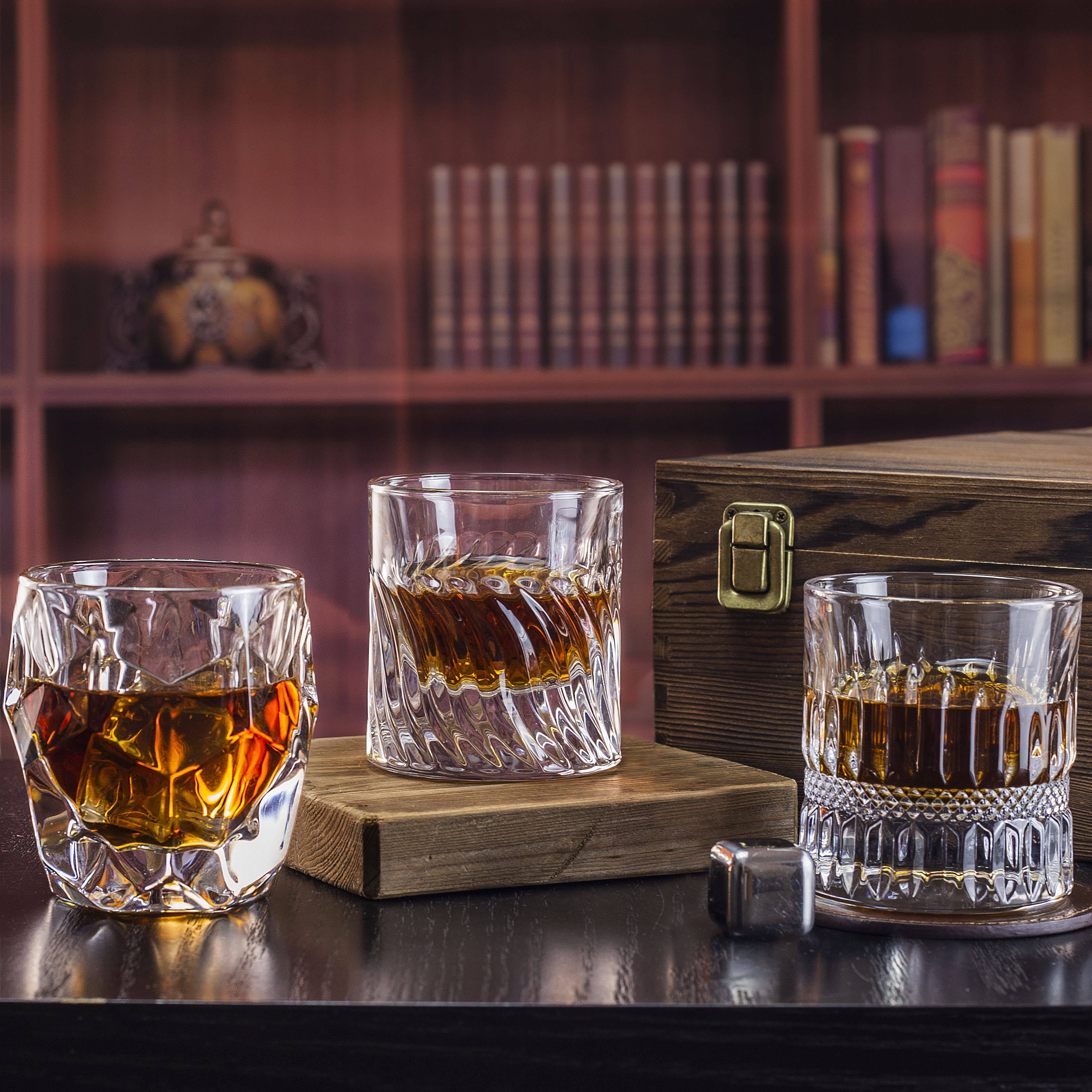Diamond Hearth Whiskey Glass - Set Of 6 - Pure Crystal