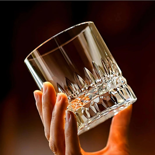 The Embossed Heavy Base Whiskey Glass - Set Of 6