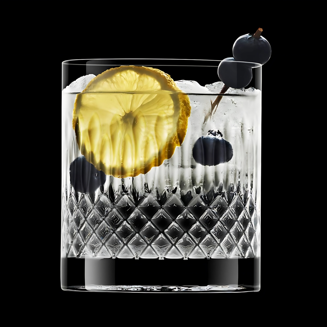 Made In Italy -Diamante DOF Crystal Whiskey Glass - Set Of 4