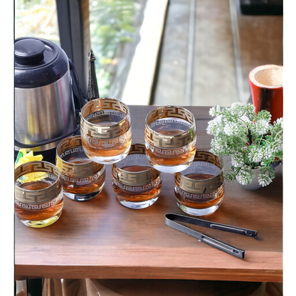 Centra Gold Plated Glass (Pack Of 6)
