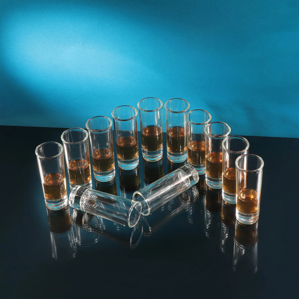 Close-up of Vodka Tequila Shot Glass, featuring a clean, minimalist design.