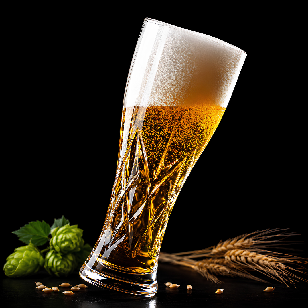 Designer Crystal Beer Glass - Set Of 6 - 650 ML