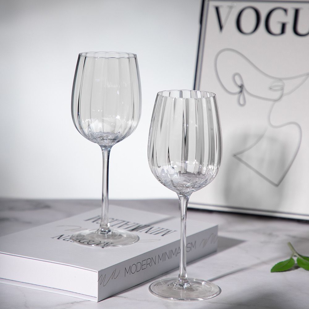 Ribbed Red Wine Glass (Set Of 6)