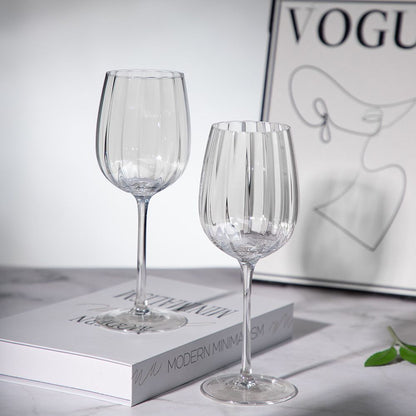 Ribbed Red Wine Glass (Set Of 6)