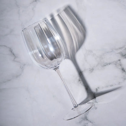 Ribbed Red Wine Glass (Set Of 6)
