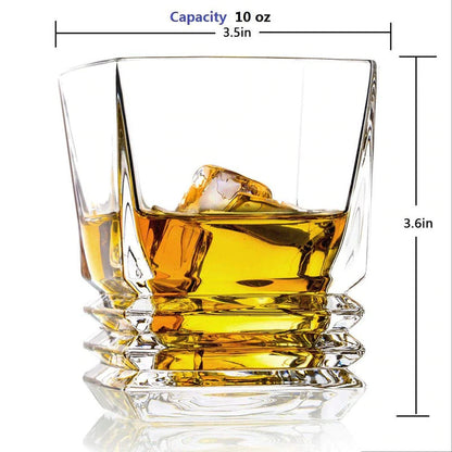 Luxury Square Whiskey Glass - Set Of 6