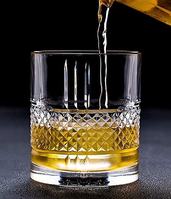Quirky Crystal Whiskey Glass (Pack Of 6) - Made In Italy