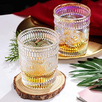 Embossed Whiskey Glass (Pack Of 6)