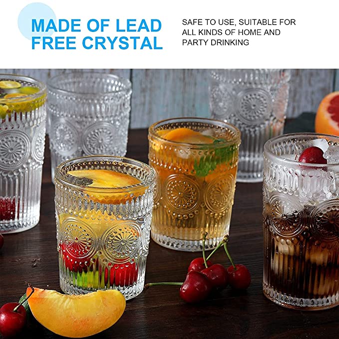 Embossed Whiskey Glass (Pack Of 6)