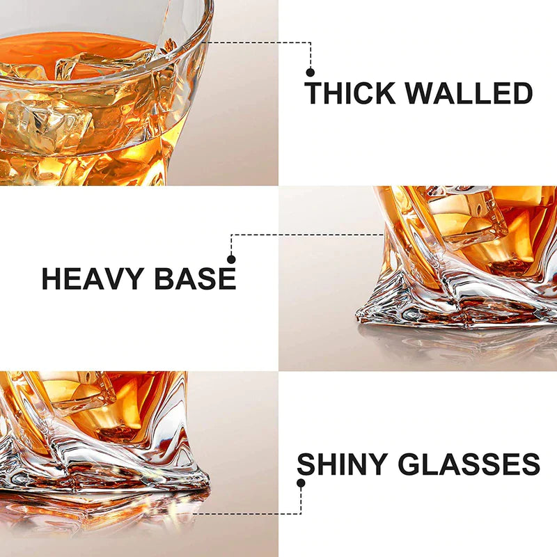 Crystal Twist Whiskey Glass (Pack Of 6)