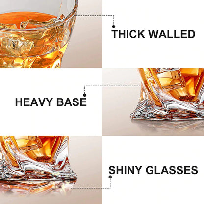 Crystal Twist Whiskey Glass (Pack Of 6)