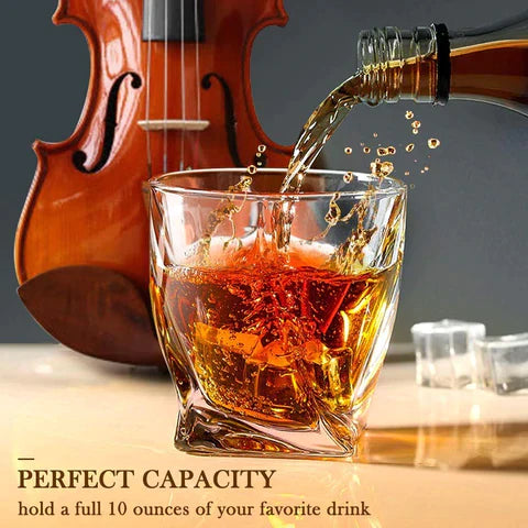 Crystal Twist Whiskey Glass (Pack Of 6)