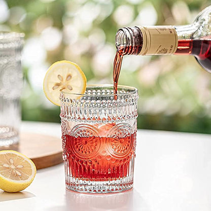 Embossed Whiskey Glass (Pack Of 6)