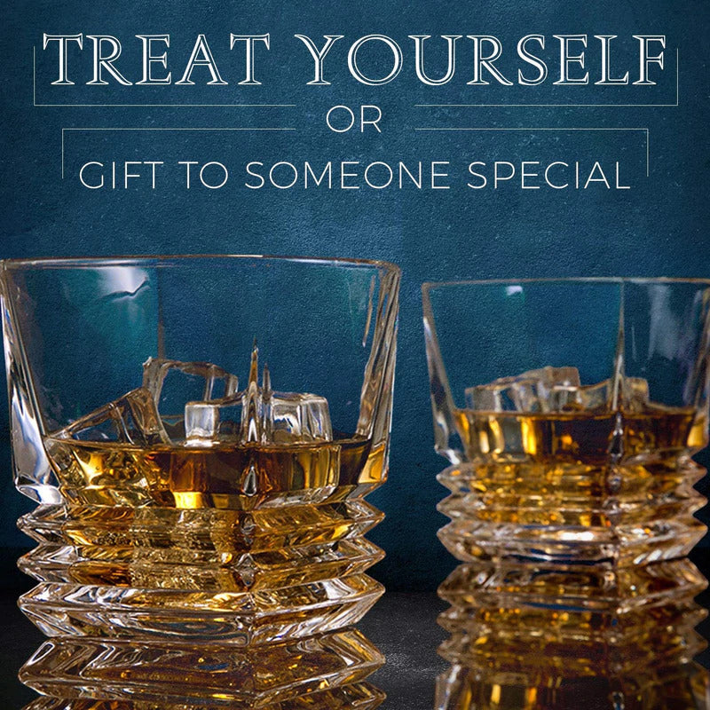 Luxury Square Whiskey Glass - Set Of 6