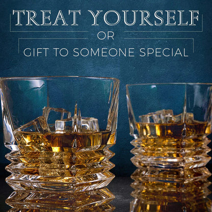 Luxury Square Whiskey Glass - Set Of 6