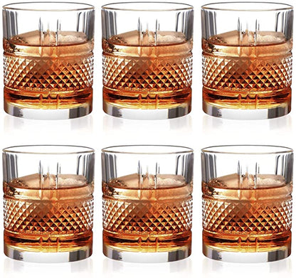 Quirky Crystal Whiskey Glass (Pack Of 6) - Made In Italy