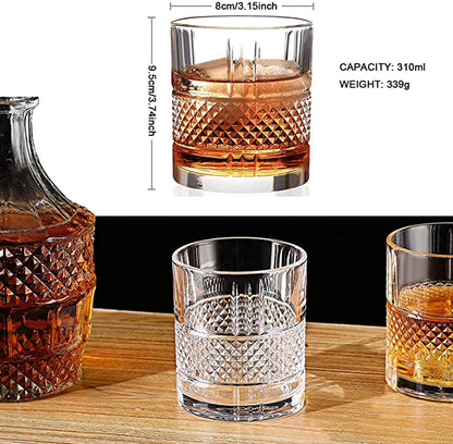 Quirky Crystal Whiskey Glass (Pack Of 6) - Made In Italy