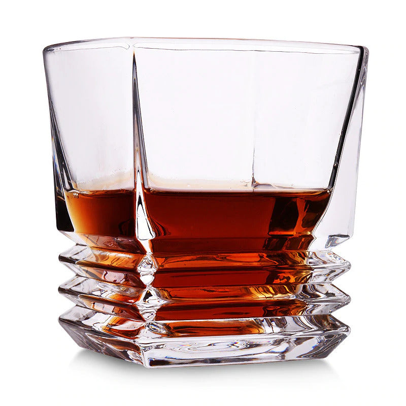 Luxury Square Whiskey Glass - Set Of 6