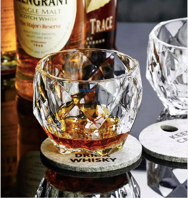 Pegasus Crystal Whiskey Glass - Set Of 6 - Made In Slovakia