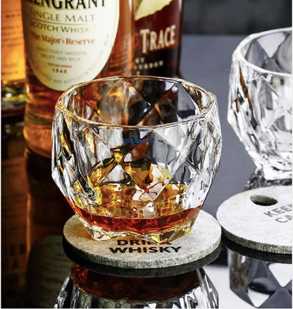 Pegasus Crystal Whiskey Glass - Set Of 6 - Made In Slovakia